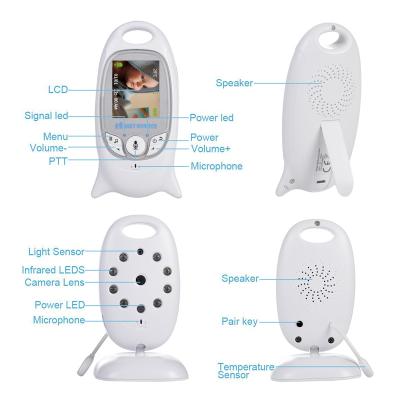 China Video Music Player VB601 Car Baby Monitor with Temperature Sensor for Baby Sleeping for sale