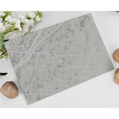 China Court Rock Plate Glass High Temperature Ceramic Printed Custom Light Gray Marble Patterned Enamel Tempered Glass For Furniture for sale