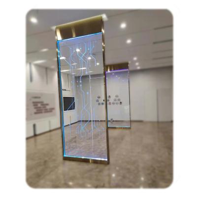 China Future contemporary style design art glass with exquisite patterns concept building decorative glass for sale