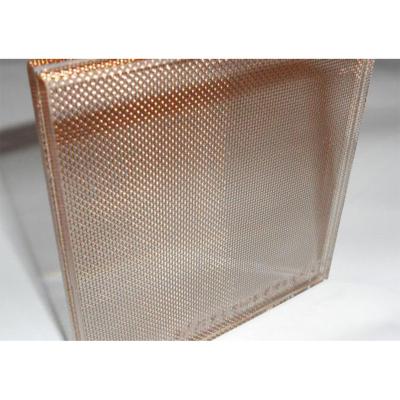 China Modern Pattern Wire Mesh Glass For Hotel Building Wire Mesh Glass Tempered Glass for sale