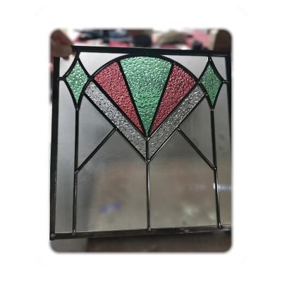 China Yard art stained glass inserts textured for door stained glass inserts with hurricane standards for sale