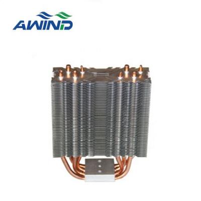 China Custom Heatsink Precision CPU Copper Pin Fin Radiator With Heat Pipe 60mm Weld Heatsink Extruded Aluminum Profile for sale