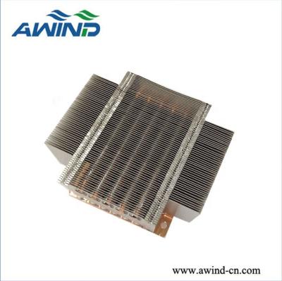 China 200w 250w Heatsink 320w Stacked Drawbar Heatsinks Welding Set With Thermal For Led Copper Heat Pipe With Aluminum Fins for sale