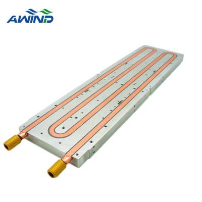 China Heatsink Laser Devices High Power Liquid Cooling Cold Plate With Custom Aluminum Profile Copper Water Cool Heat Pipe al6061 Heatsink Tube for sale