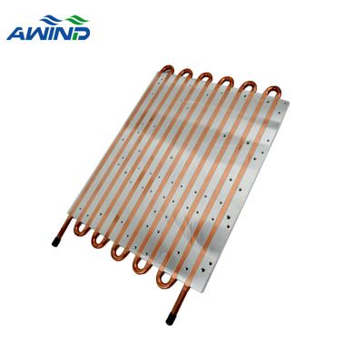 China Radiator 600mm high power 6passs copper tube aluminum radiator liquid cold plate cooling with copper pipe for electric vehicle for sale