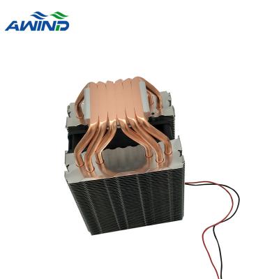 China Copper Computer Case CPU Air Cooler 120mm Radiator 6 Heat Pipe Fan Heatsink for Intel LGA 775 1150 1151 1366 2011 AMD CPU for sale