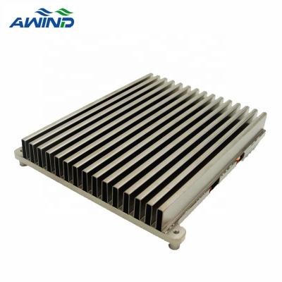 China AL6063 Power Amplifier Bent Aluminum Fin Extrusion Radiator Block Stamped For CPU Laptop CPU Electronic Products for sale