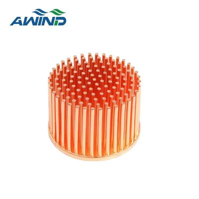 China Led lighting cold radiator China factory cxb3590 forging pin fin radial raise light heatsink heat exchanger radiator copperheatsink cob for sale