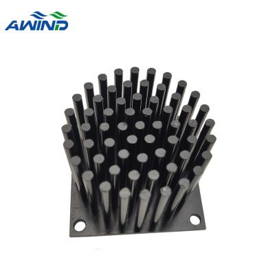 China LED High Power Cold Forging Aluminum Extrusion Raise Light Heatsink Round Pin Heatsink LED Steel Cooling Plates for sale