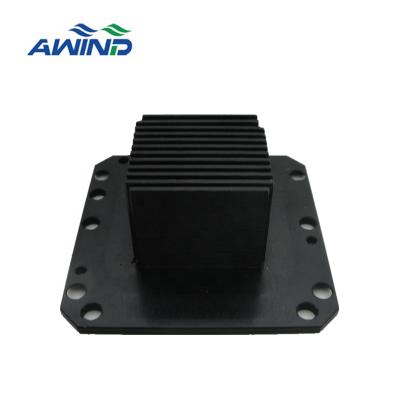 China Aluminum black anodize /cnc machining aluminum fin anod radiator profiles rc radiator prices for sale