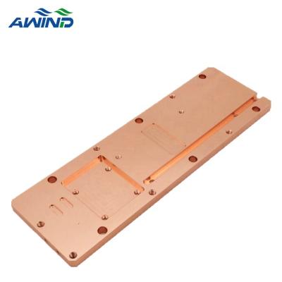 China Heatsink High Preiciosn Machining Copper Plate For Cooling System Heatsinks for sale