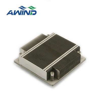 China Aluminum Heatsink OEM Copper Pipe Heatsink Inverter Heatsink Stacked Fin Extruded Heatsink For SCRs for sale