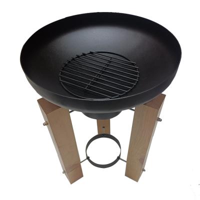 China New Design Outdoor Wooden Charcoal Barbecue Grill Fire Pit Stocked for sale