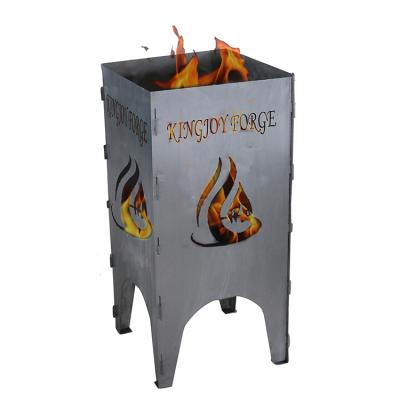 China Modern Garden Fire Pit Brazier Fire Basket Wood Burning Steel Inset for sale