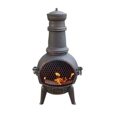 China 2021 Hot Sale Cast Iron Stocked Chimeneas Outdoor Wood Burning Chiminea for sale