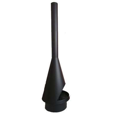 China Black Steel Outdoor Chimeneas Patio Heater Braziers Stocked Unique Fire Pits for sale