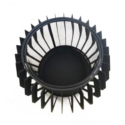 China Outdoor Price Fire Basket Stocked Flexible Brazier Around Patio Decorative Metal Steel Fire Baskets for sale