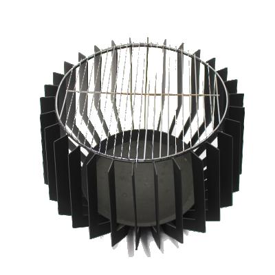 China Kingjoy Rusty and Black Color Fire Pit Log Burning Antique Steel Brazier Fire Basket Outdoor Wood Burning Stored for sale