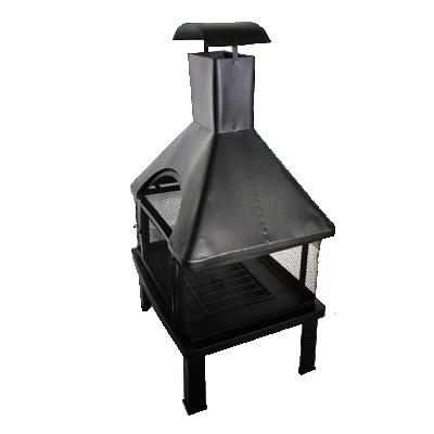 China Amazon Stocked Outdoor Black Wood Burning Outdoor Fireplace In Wood for sale