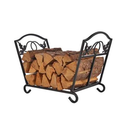 China Outdoor Easy Assemble Fireplace Heavy Duty Copper Firewood Rack for sale