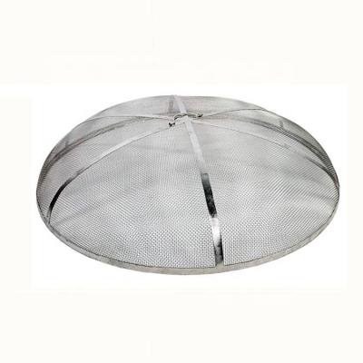 China Stainless Steel Fire Pit Wooden Burning Blanket Outdoor Fire Pit Fire Spark Screen 30 Inch for sale