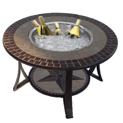 China New Style Stocked 3 In 1 Fire Pit Dining Top Table For Multi Function Table for sale