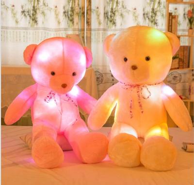 China New Design LED Light Plush Teddy Bear Toy Colorful Teddy Bear Toy Giant Plush Teddy Bear For Kids for sale