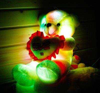 China Plush light up teddy bear plush toy/led teddy bear plush/colorful led light teddy bear wholesale for sale