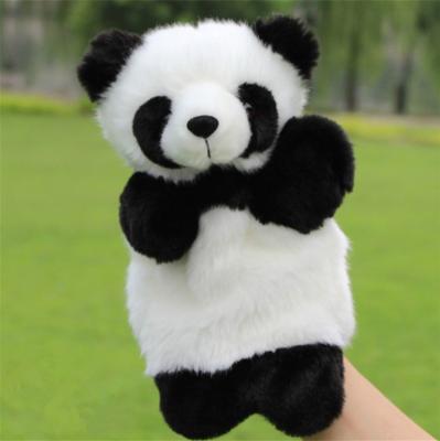 China Hot Customized Kids Plush Toy Story Telling Panda Hand Puppet Plush Toys Animal Hand Puppet Gifts For Kids for sale