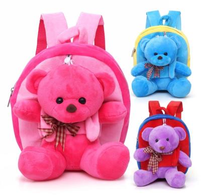 China Wholesale Funny School Bag Teddy Bear Bag, Custom Soft Teddy Bear Bag, Teddy Bear Shaped Plush Backpacks for sale