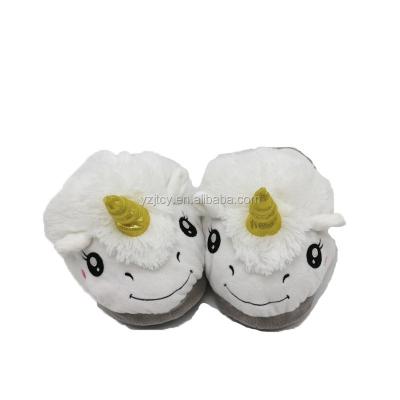 China High Quality Plush No Minimum Stable Unicorn Slippers Wholesale Custom Plush Plush Fabric Slippers From China for sale