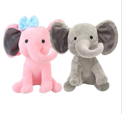 China Plush Toy Wholesale Personalized Soft Cute Gray Pink Doll Baby Elephant Toy Plush Toys Stuffed Animals Baby Elephant Stuffed Animals for sale