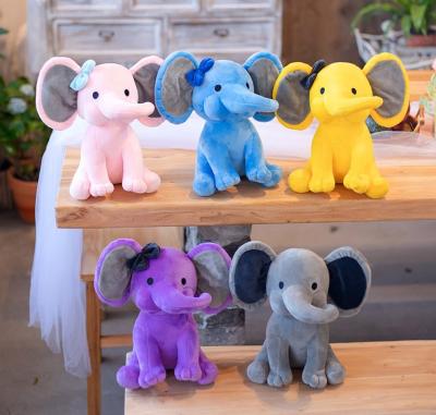 China Plush 25CM OEM Toys Soft Elephant Toy Stuffed Plush Animal Custom Plush Toy for sale