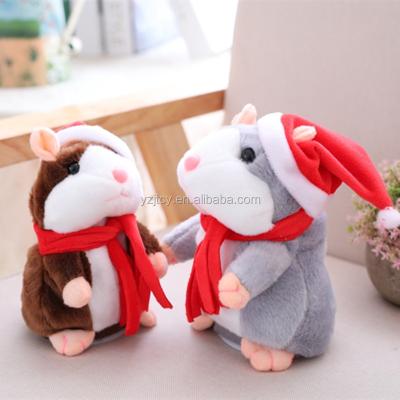 China Plush In Stock Larger Stock Picture Free Sample Plush Christmas Hamster Toys Talking And Moving Stuffed Hamster Toys Christmas Hamster for sale