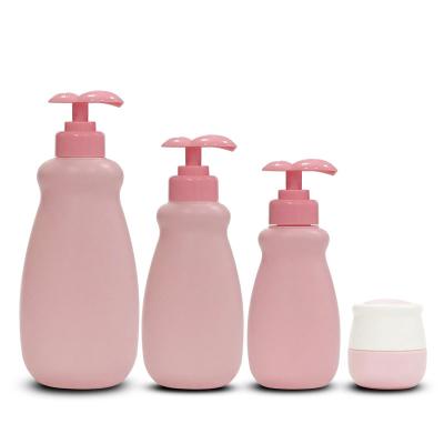 China HDPE Cosmetic Shampoo Bottles 300ml 400ml 500ml 600ml Pump Lotion Bottle Luxury Skin Care Shampoo Packaging Containers for sale