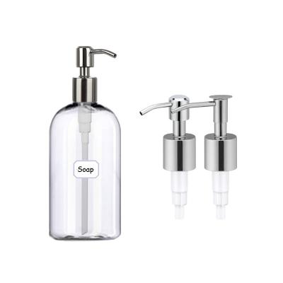 China BEAUTY PACK 500ml 16 oz BPA Free Empty Clear Liquid Hand Soap Dispenser Boston Round Press Plastic Bottle With Pump for sale