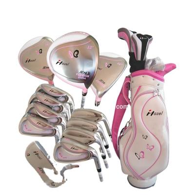 China graphite & OEM Full Steel Lady Woman Rose Golf Club Full Set for sale