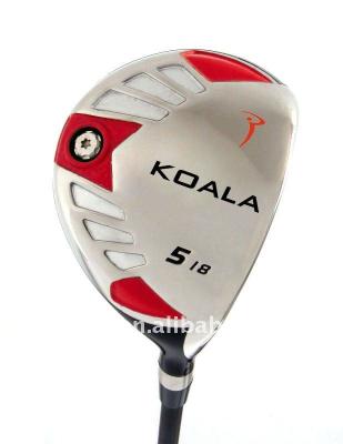 China graphite & Unique Design Red Color Stainless Steel Brand Golf Fairway Special Shiny Luxurious Wood for sale