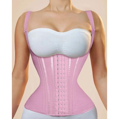 China Automatisches Stickerei Custom Reißverschluss und Haken Body Shaper Bauch Wrap Korsett für Frauen zu verkaufen