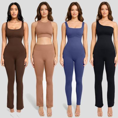 China Jumpsuit sin costura para mujeres 0.2kg Método de tejido ligero y no tejido en venta