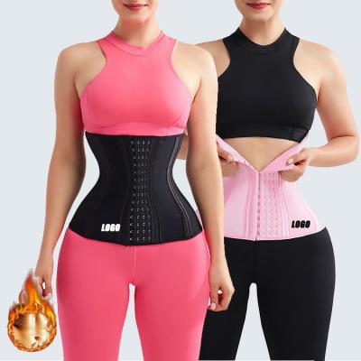 China Cinturones para la cintura 100% látex 20 de acero hueso postparto ropa de cuerpo para mujeres entrenador de cintura en venta