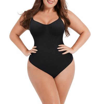 China Seamless Tummy Control Thong Shapewear Bodysuit for Weight Loss 30% Spandex 70% Nylon for sale