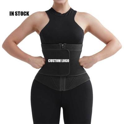 China Neoprene Fabric Slimming Tummy Belt for Adults Hexin Private Label Waist Trainer for sale