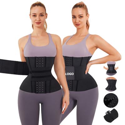 Cina HEXIN Custom Logo Private Label Lattice Waist Trainer Wrap per dimagrimento e controllo fermo in vendita