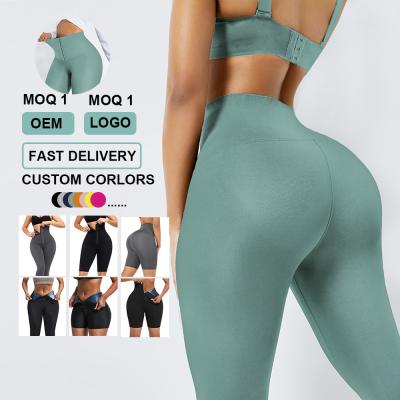 Κίνα Ελέγχου κοιλιάς Hexin High Waisted Leggings Κορσέ γυμναστική Leggings 2 σε 1 Waist Trainer προς πώληση