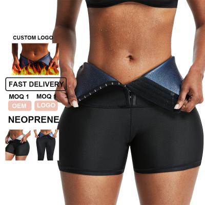 China HEXIN Neoprene Shorts Shaper Tummy Control Sauna Pant for Women's Yoga and Butt Lifting for sale