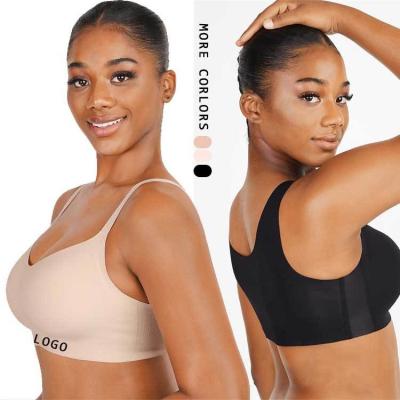 China 2023 HEXIN Custom Logo Padded Bra Seamless Push Up for Women's Beauty and Comfort for sale