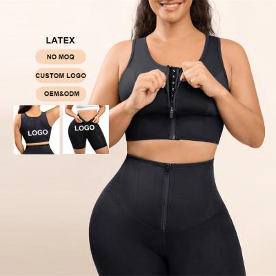 China OEM Accepted High Waist Women Slimming Tummy Control Latex Waist Trainer Vest S-3XL for sale