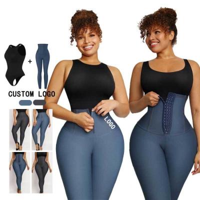 China FEDEX Shipment 2023 WOMEN BODY SHAPER SHAPEWEAR JEANS trousers WAIST TRAINER LEGGINGS for sale