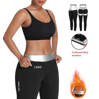 China Spandex Tail Trainer Calças de Yoga Desportivas Calças de Perda de Peso para Quema de Gordura Treino S-6XL à venda